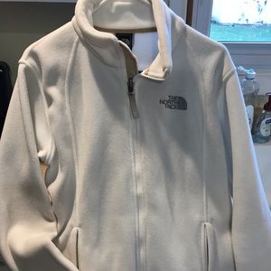 Women’s North Face full zip fleece, size large